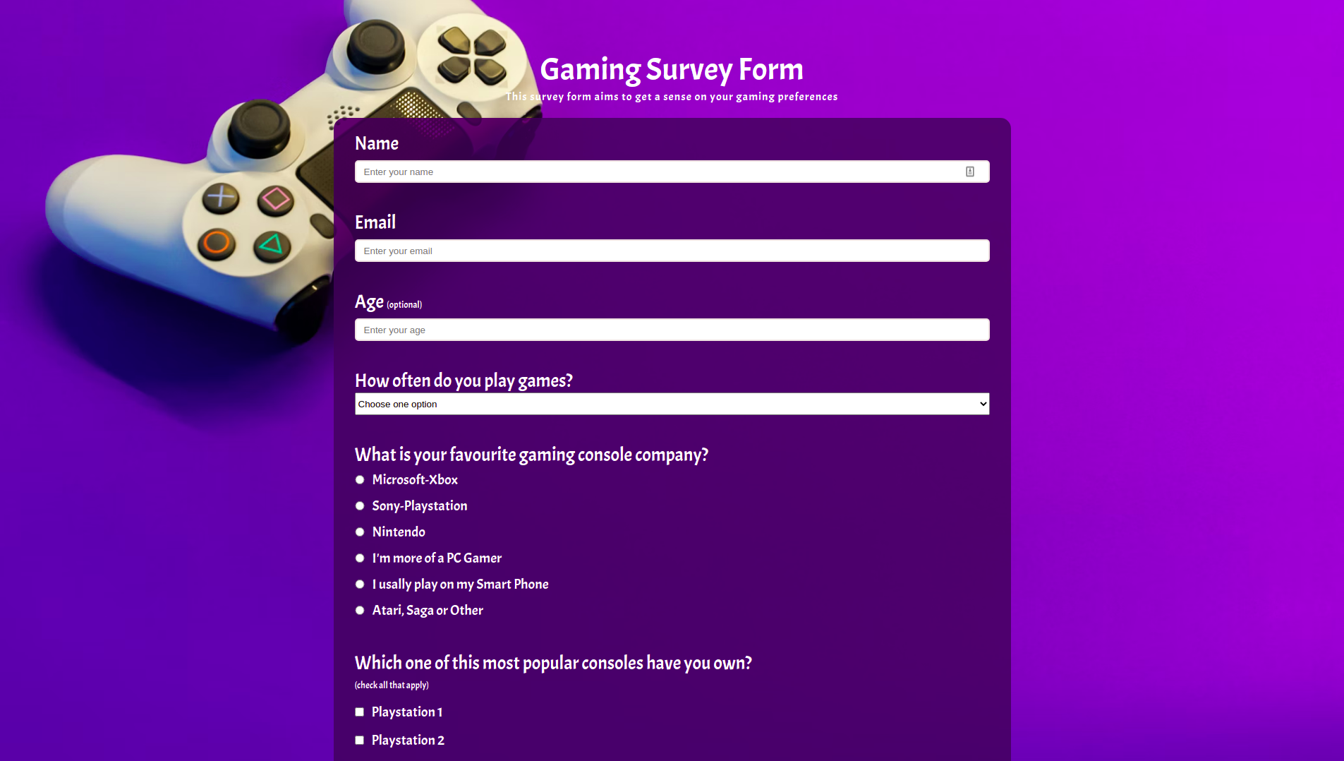 Survey Form